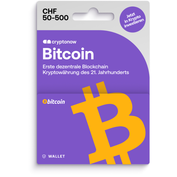 A Bitcoin voucher gift card